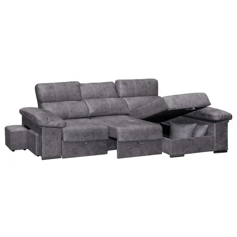 Chaiselongue Roma derecha tapizado antimanchas a elegir