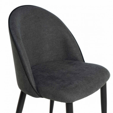 SILLA SLOANE GRIS OSCURO
