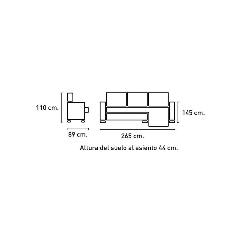 Chaiselongue Derecha OSCAR