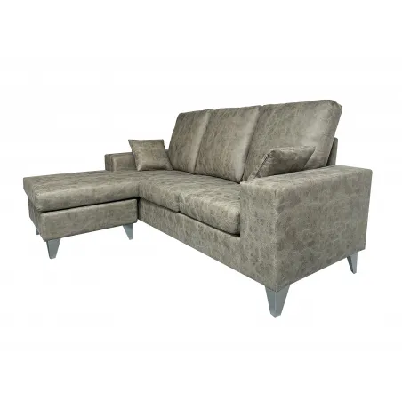 SHAISELONGUE PATAS REVERSIBLE TAP. CEMENTO O PIEDRA MOD DUQU