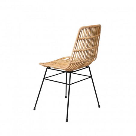 SILLA LIONA NATURAL/NEGRO