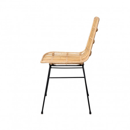 SILLA LIONA NATURAL/NEGRO