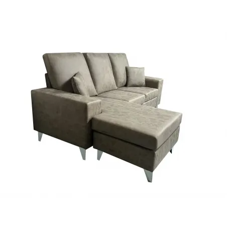 SHAISELONGUE PATAS REVERSIBLE TAP. CEMENTO O PIEDRA MOD DUQU