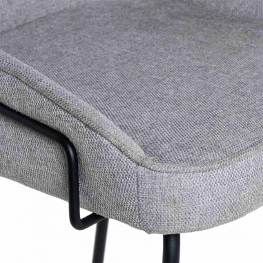 TABURETE ARNY GRIS CLARO