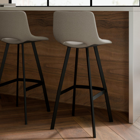 TABURETE ASTON TAUPE (76CM)