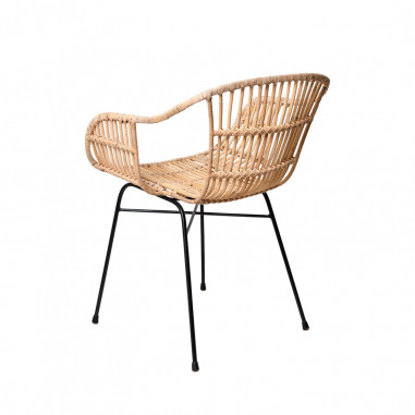 SILLA NANCY NATURAL/NEGRO