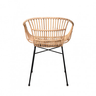 SILLA NANCY NATURAL/NEGRO