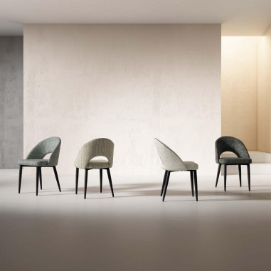 SILLA DORIS GRIS CLARO