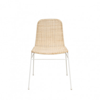 SILLA COLETTE NATURAL/BLANCO