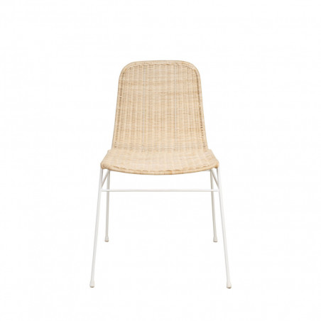 SILLA COLETTE NATURAL/BLANCO