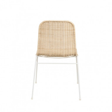 SILLA COLETTE NATURAL/BLANCO