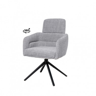 SILLA JANICE GRIS CLARO