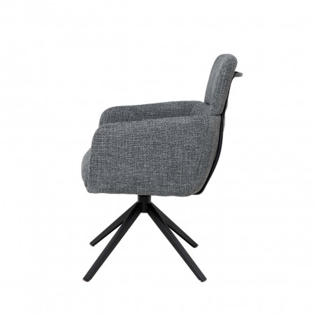 SILLA JANICE GRIS OSCURO