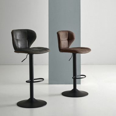 TABURETE PIPER MARRON