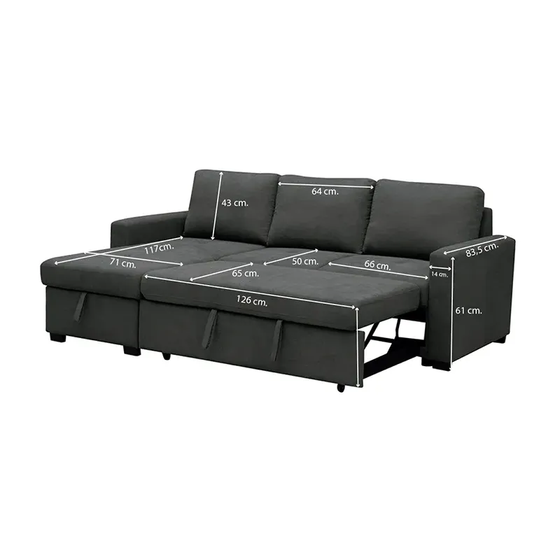 Chaise longue cama Paton con arcón