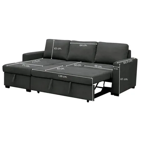SHAISELONGUE CAMA C/ARCON MARENGO MOD. PATON