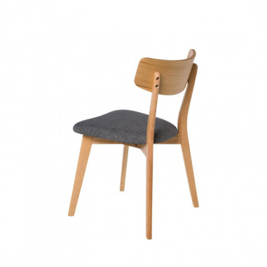 SILLA KEIRA ROBLE GRIS DARK