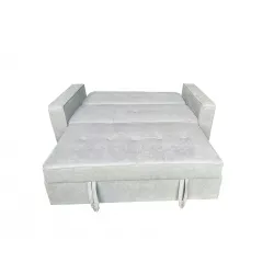 SOFA CAMA CON BRAZOS GRIS CLARO MOD ROL 2