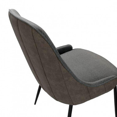 SILLA AGATA GRIS OSCURO