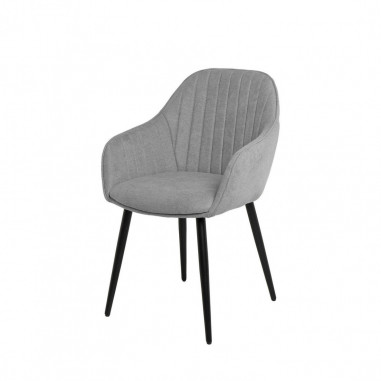 SILLA NATALIA GRIS CLARO