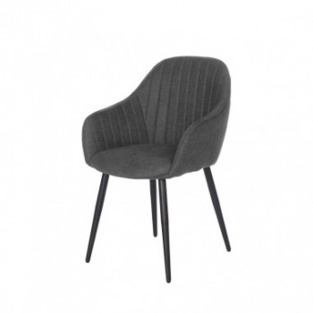 SILLA NATALIA GRIS OSCURO