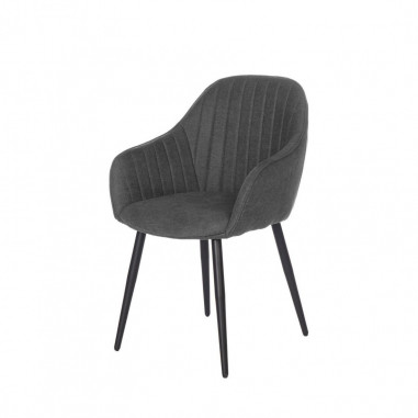 SILLA NATALIA GRIS OSCURO