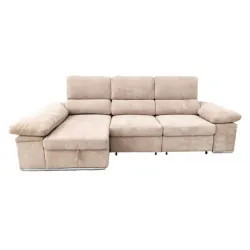 SHAISELONGUE CAMA C/ARCON IZDA. MOD. NADIA BEIG O GRIS