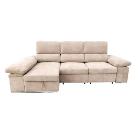 SHAISELONGUE CAMA C/ARCON IZDA. MOD. NADIA BEIG O GRIS