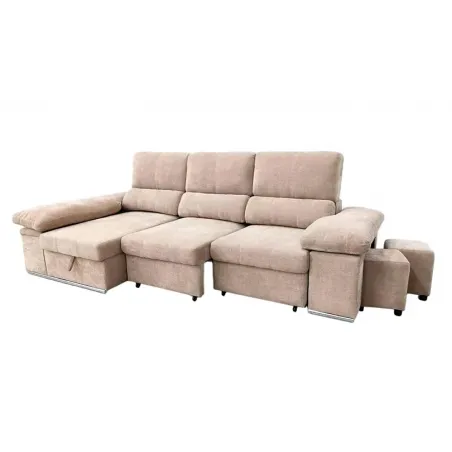 SHAISELONGUE CAMA C/ARCON IZDA. MOD. NADIA BEIG O GRIS