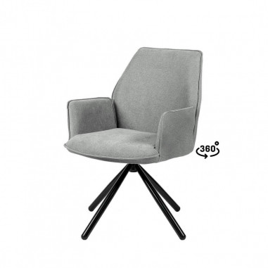 SILLA CARLYN GRIS CLARO