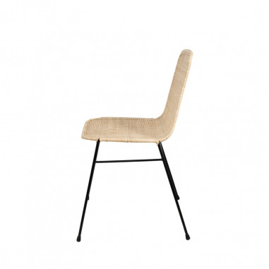 SILLA COLETTE NATURAL/NEGRO