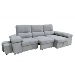 SHAISELONGUE CAMA C/ARCON DCHA. MOD. NADIA BEIG O GRIS