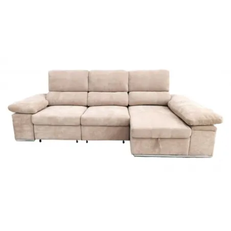 SHAISELONGUE CAMA C/ARCON DCHA. MOD. NADIA BEIG O GRIS