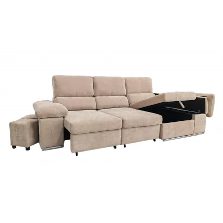 SHAISELONGUE CAMA C/ARCON DCHA. MOD. NADIA BEIG O GRIS