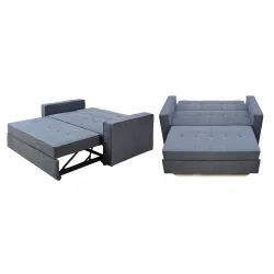 SILLÓN CAMA 1 PLAZA MOD IZAN GRIS O BEIGE