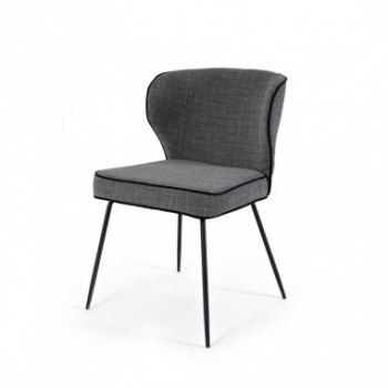 SILLA MAYRA GRIS OSCURO