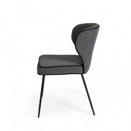 SILLA MAYRA GRIS OSCURO