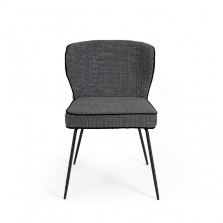 SILLA MAYRA GRIS OSCURO