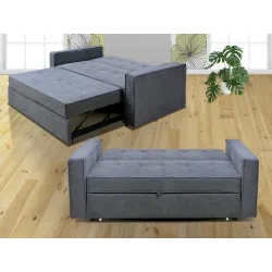 SOFA CAMA C/BRAZOS IZAN BEIGE O GRIS