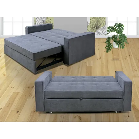 SOFA CAMA C/BRAZOS IZAN BEIGE O GRIS