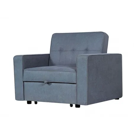 SILLÓN CAMA 1 PLAZA MOD IZAN GRIS O BEIGE