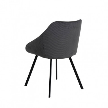 SILLA MACIE GRIS OSCURO