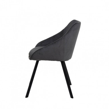 SILLA MACIE GRIS OSCURO