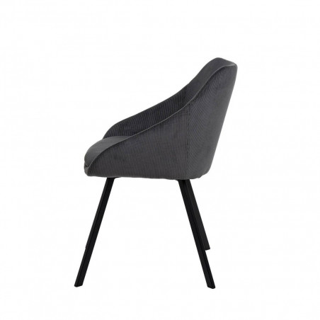 SILLA MACIE GRIS OSCURO