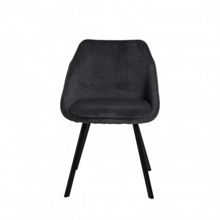 SILLA MACIE GRIS OSCURO