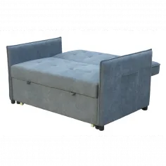 Sofá Cama de Arrastre BILBAO de 2 Plazas Tapizado beige o marengo 2
