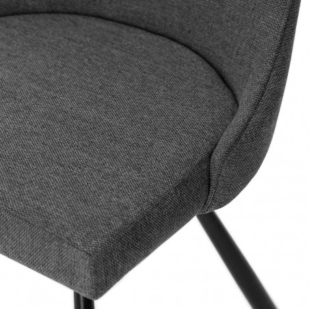 SILLA DANICA GRIS OSCURO
