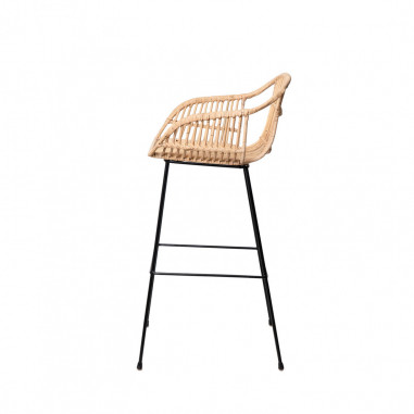 TABURETE GIAN NATURAL /NEGRO