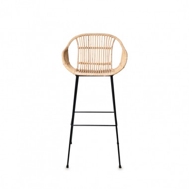 TABURETE GIAN NATURAL /NEGRO