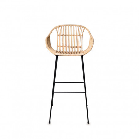 TABURETE GIAN NATURAL /NEGRO